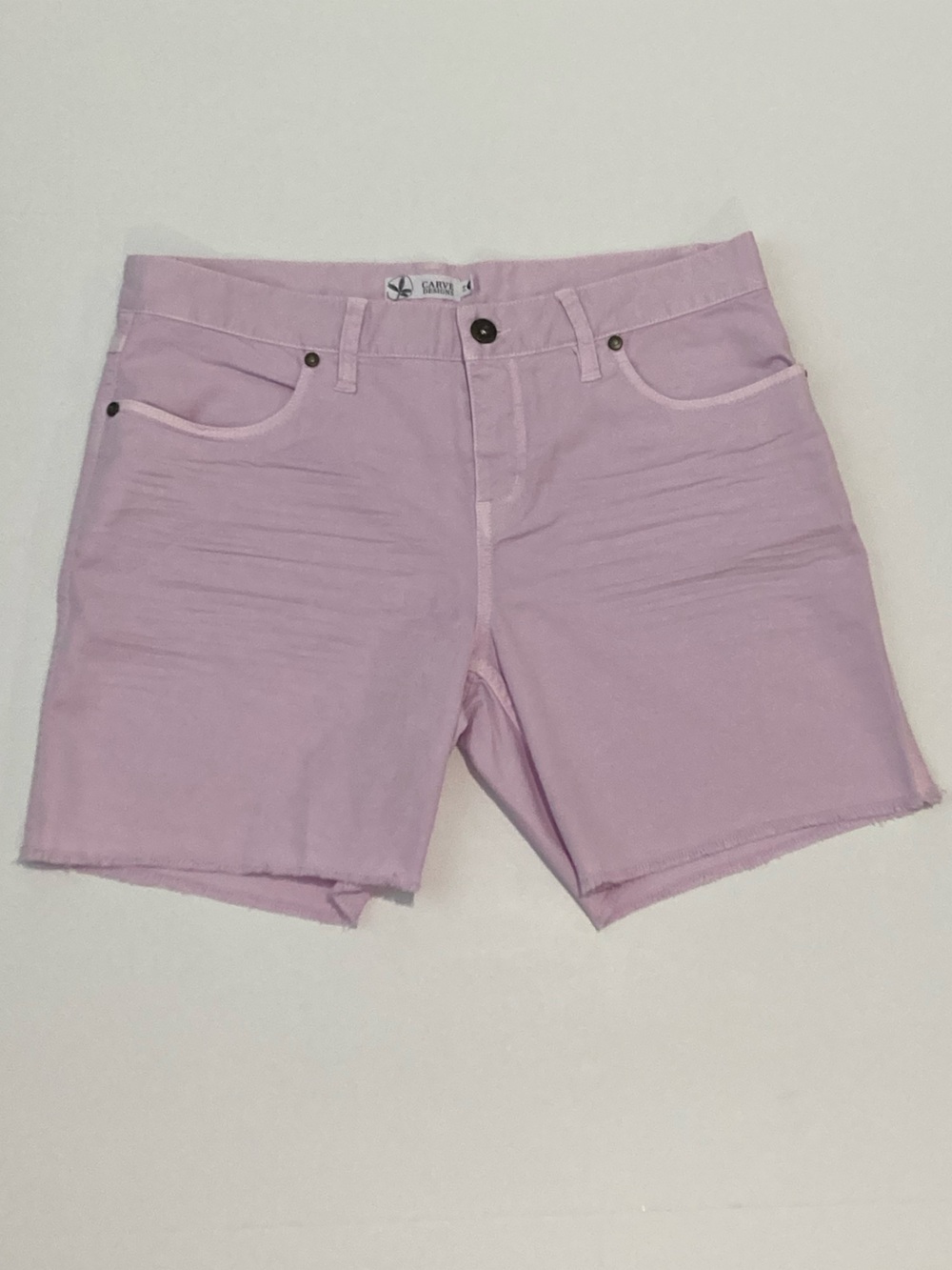 Carve Designs Women's NWOT Oahu Lilac Pink Fray Hem 6” Shorts Size 6 - Picture 2 of 13
